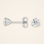 Classic Three-Prong Brilliant Diamond Studs - Traditions