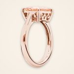 Contemporary East-West Baguette Morganite Ring - Traditions