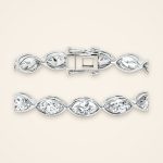 Contemporary Marquise Laboratory-Grown Diamond Bezel Link Bracelet - Traditions
