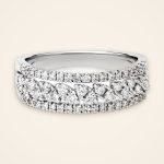 Contemporary Marquise-Motif Three-Row Diamond Ring - Traditions