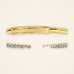 Contemporary Open-Front Laboratory-Grown Diamond Cuff Bangle - Traditions