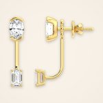 Contemporary Oval Laboratory-Grown Diamond Stud and Jacket Earrings - Traditions