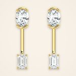 Contemporary Oval Laboratory-Grown Diamond Stud and Jacket Earrings - Traditions