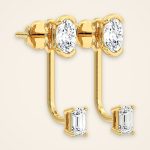 Contemporary Oval Laboratory-Grown Diamond Stud and Jacket Earrings - Traditions