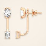 Contemporary Oval Laboratory-Grown Diamond Stud and Jacket Earrings - Traditions