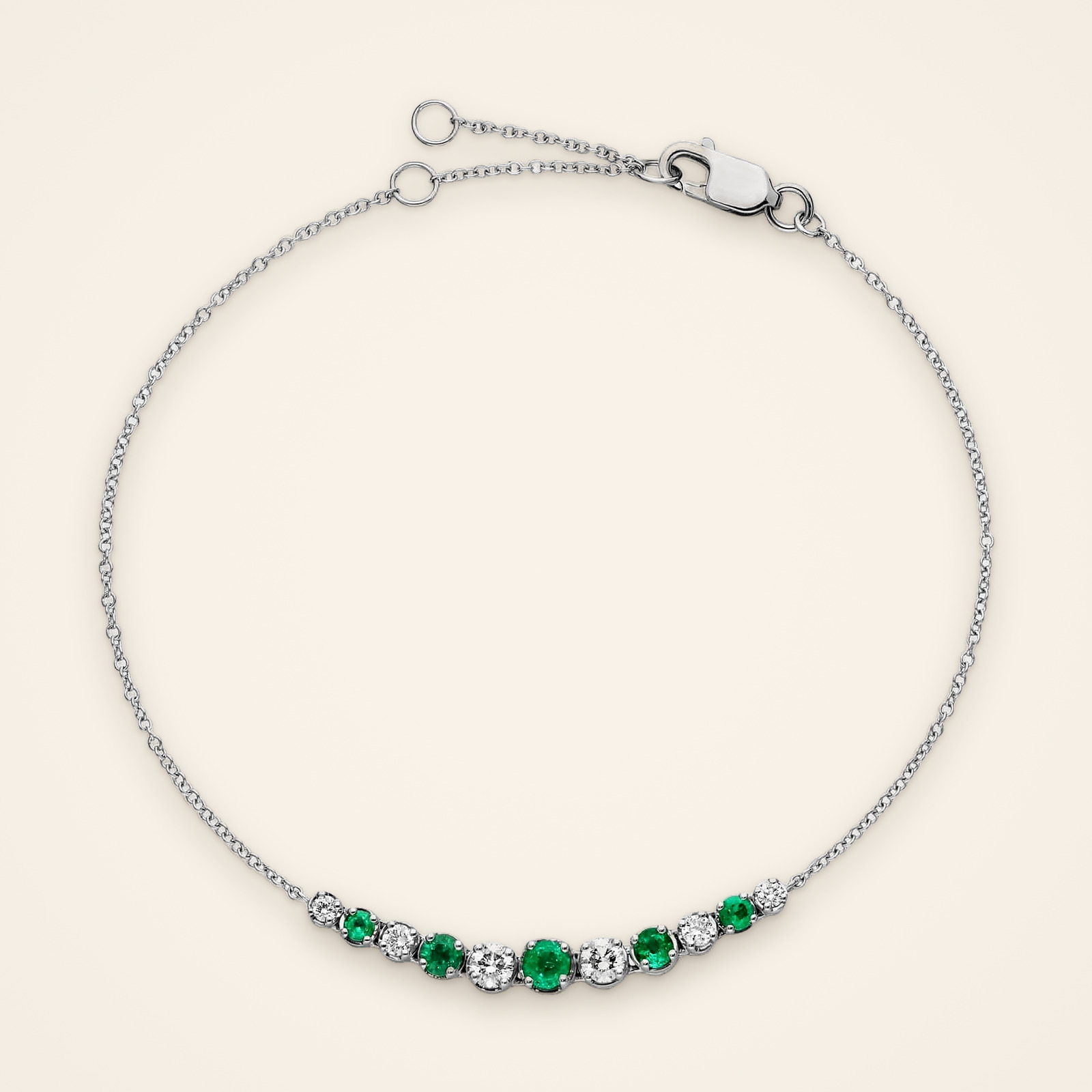 everyday-emerald-and-diamond-arc-bracelet-1 Everyday Emerald and Diamond Arc Bracelet - Traditions
