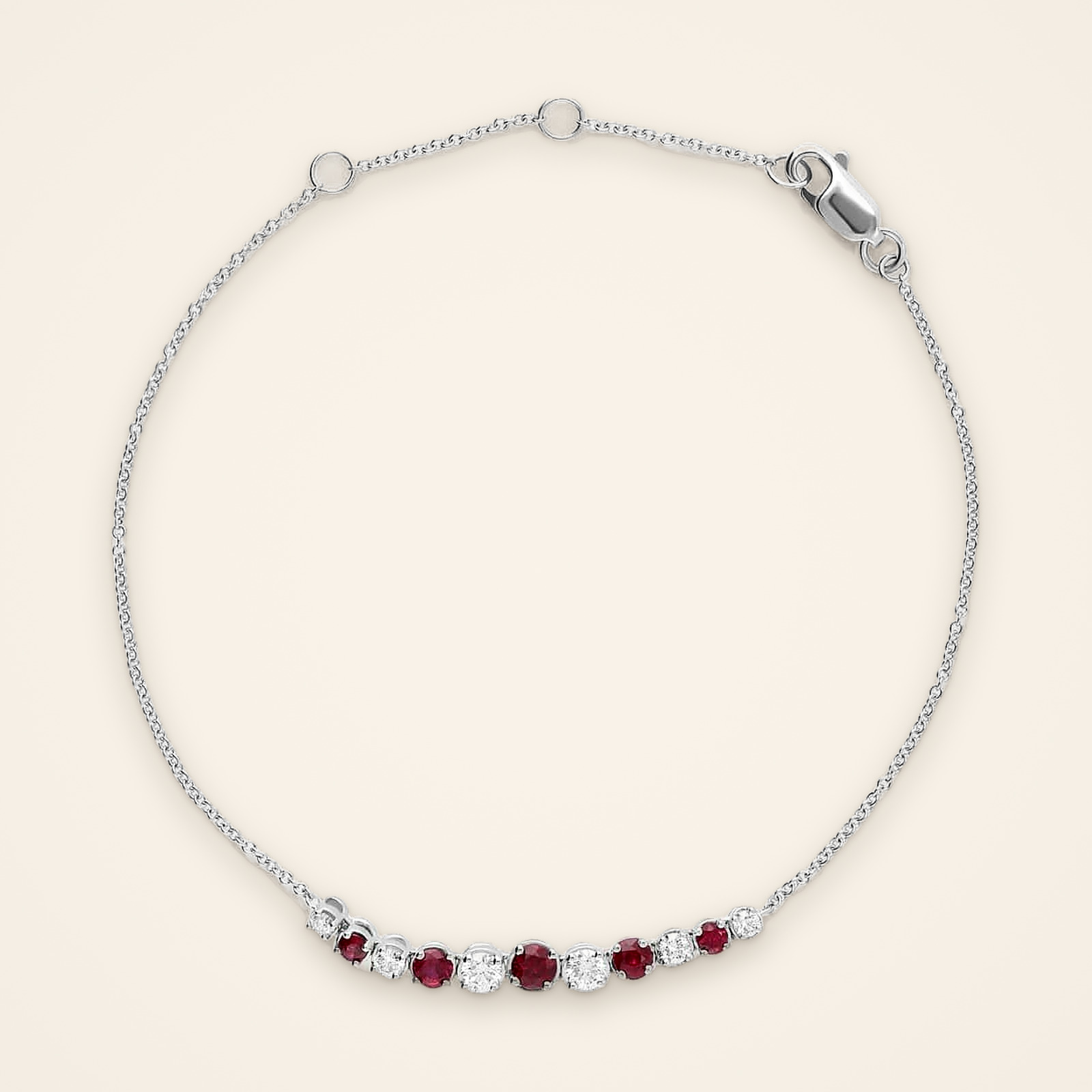 everyday-graduated-ruby-and-diamond-curve-bracelet-1 Everyday Graduated Ruby and Diamond Curve Bracelet - Traditions