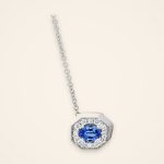 Everyday Octagon-Frame Blue Sapphire Pendant Necklace - Traditions