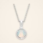 Everyday Opal Twisted-Frame Silver Pendant - Traditions
