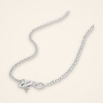 Everyday Pear White Topaz and Diamond Pendant Necklace - Traditions