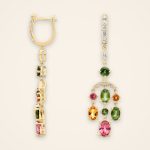 Statement Citrine and Tourmaline Gold Chandelier Earrings - Traditions