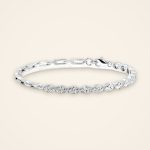 Statement East-West Oval Laboratory-Grown Diamond and Link Bracelet - Traditions