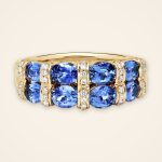 Statement East-West Oval Sapphire Double-Row Ring - Traditions