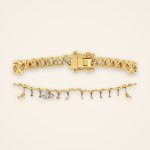 Statement Heart and Round Laboratory-Grown Diamond Tennis Bracelet - Traditions