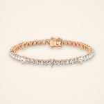 Statement Heart and Round Laboratory-Grown Diamond Tennis Bracelet - Traditions