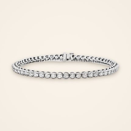 Statement Three-Carat White Gold Tennis Bracelet - Traditions