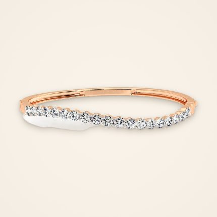 Statement Wave-Front Laboratory-Grown Diamond Bangle - Traditions