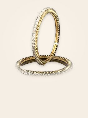 Statement Gold Diamond Bangle - Traditions